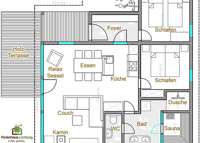 Ferienhaus 4 Personen Mit Sauna F2h2 *